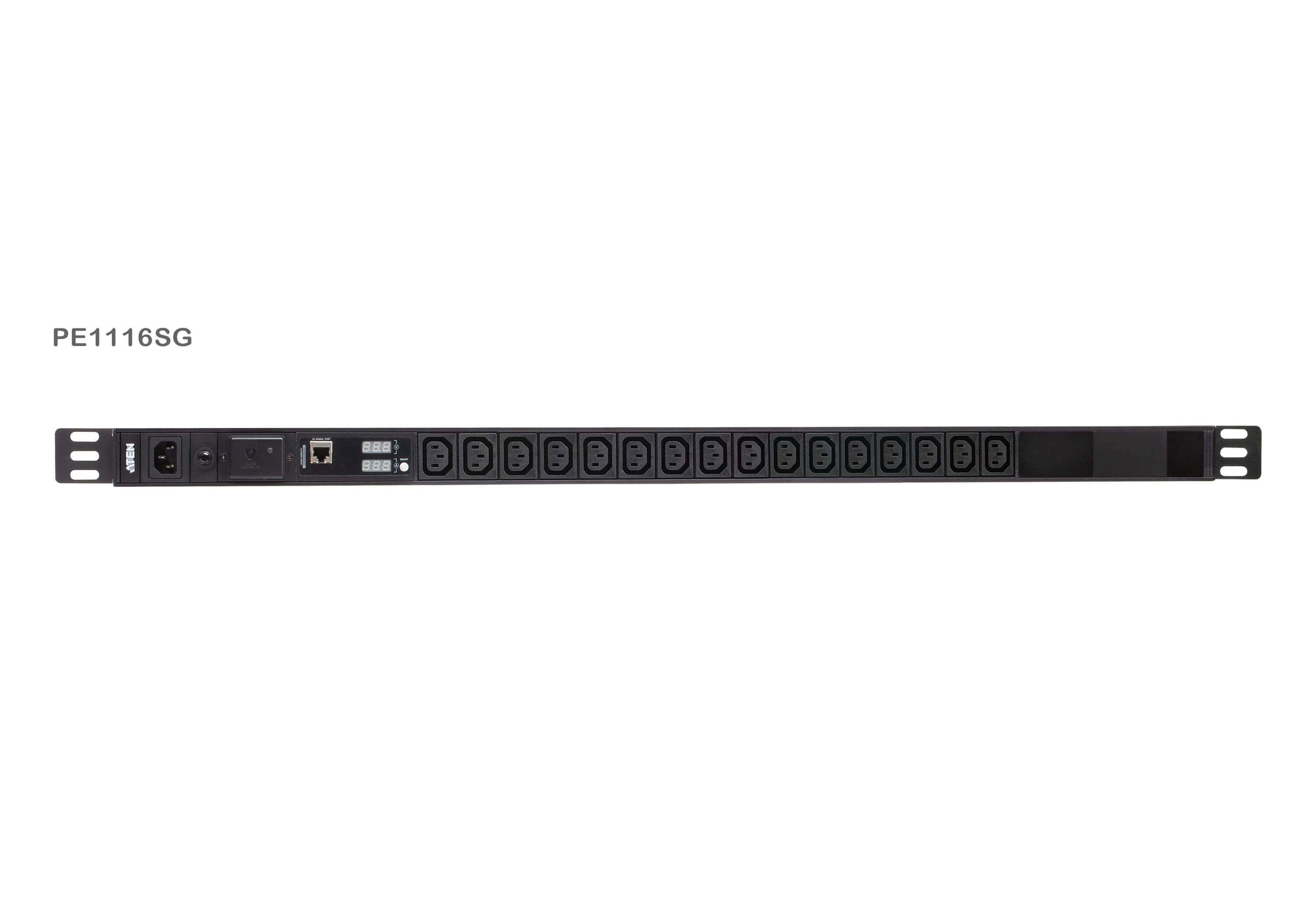 ATEN Basis 0U PDU met meter en piekbescherming (PE1116SG-AT-G) thumbnail