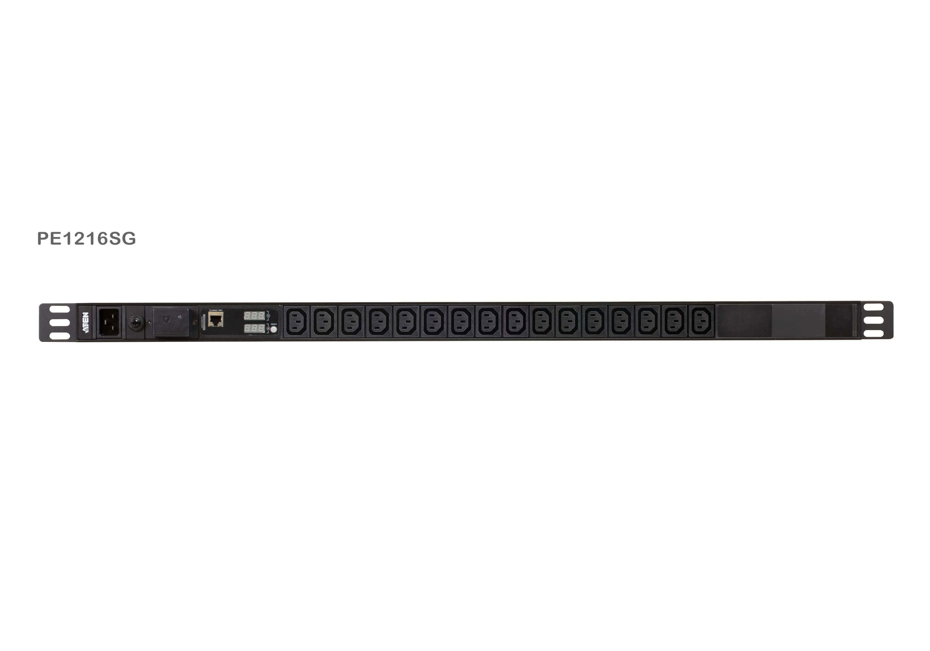 ATEN Basis 0U PDU met meter en piekbescherming (PE1216SG-AT-G) thumbnail