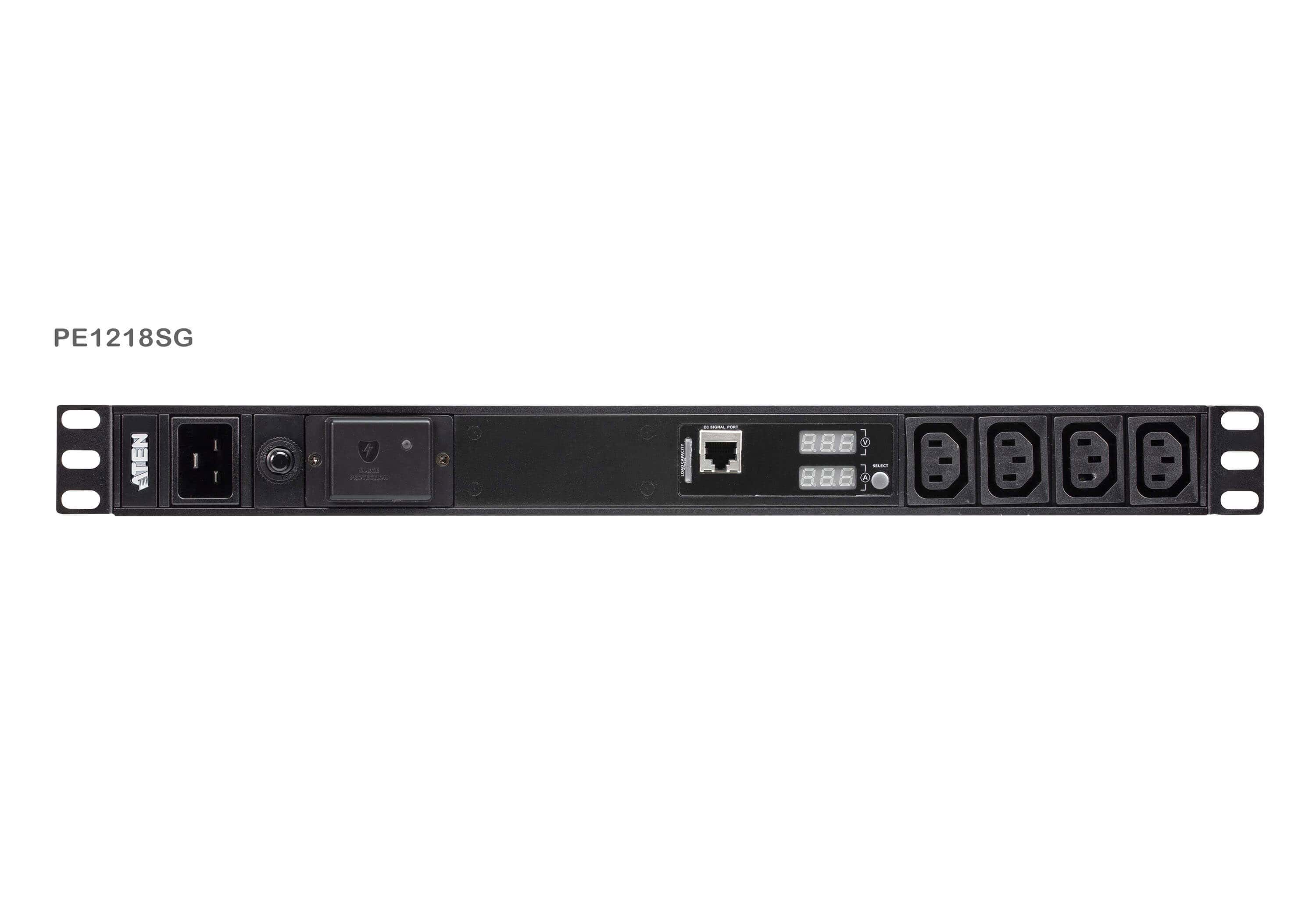 ATEN Basis 1U PDU met meter en piekbescherming (PE1218SG-AT-G) thumbnail