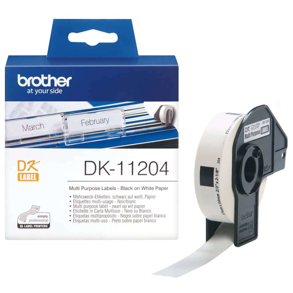 Brother Multifunctionele labels papier 17 x 54 mm (DK-11204) thumbnail