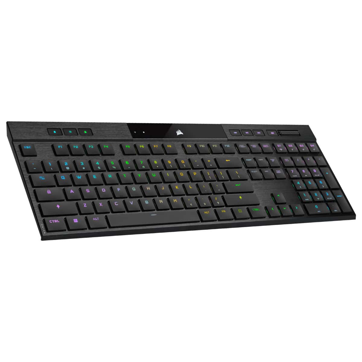 Corsair K100 AIR toetsenbord USB + RF Wireless + Bluetooth QWERTY Engels Zwart (CH-913A01U-NA) thumbnail