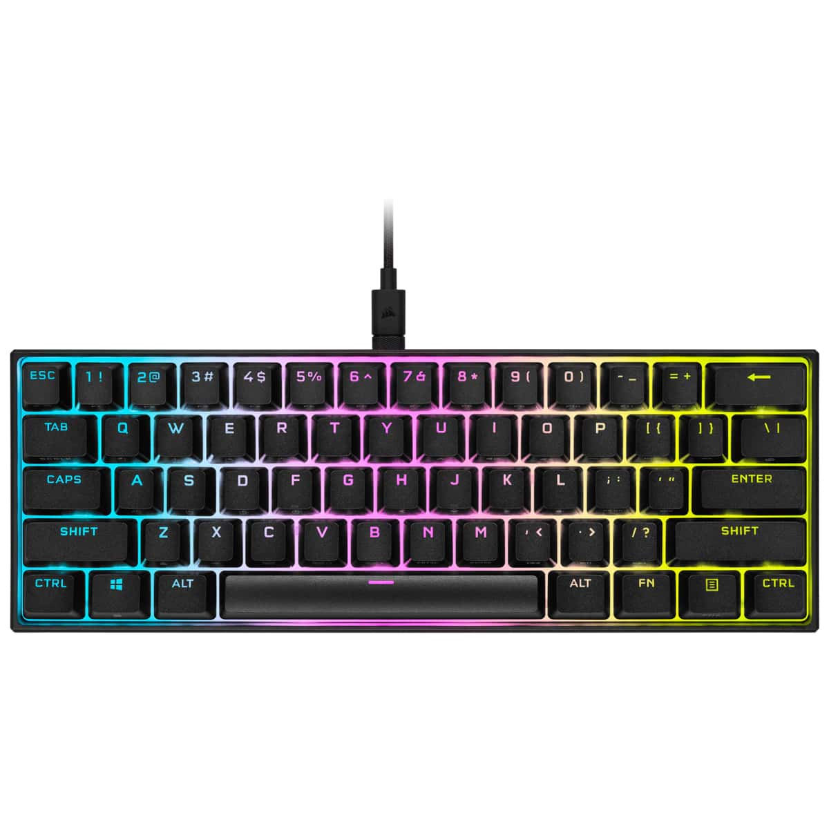 Corsair K65 RGB Mini toetsenbord USB Belgisch Zwart (CH-9194010-BE) thumbnail