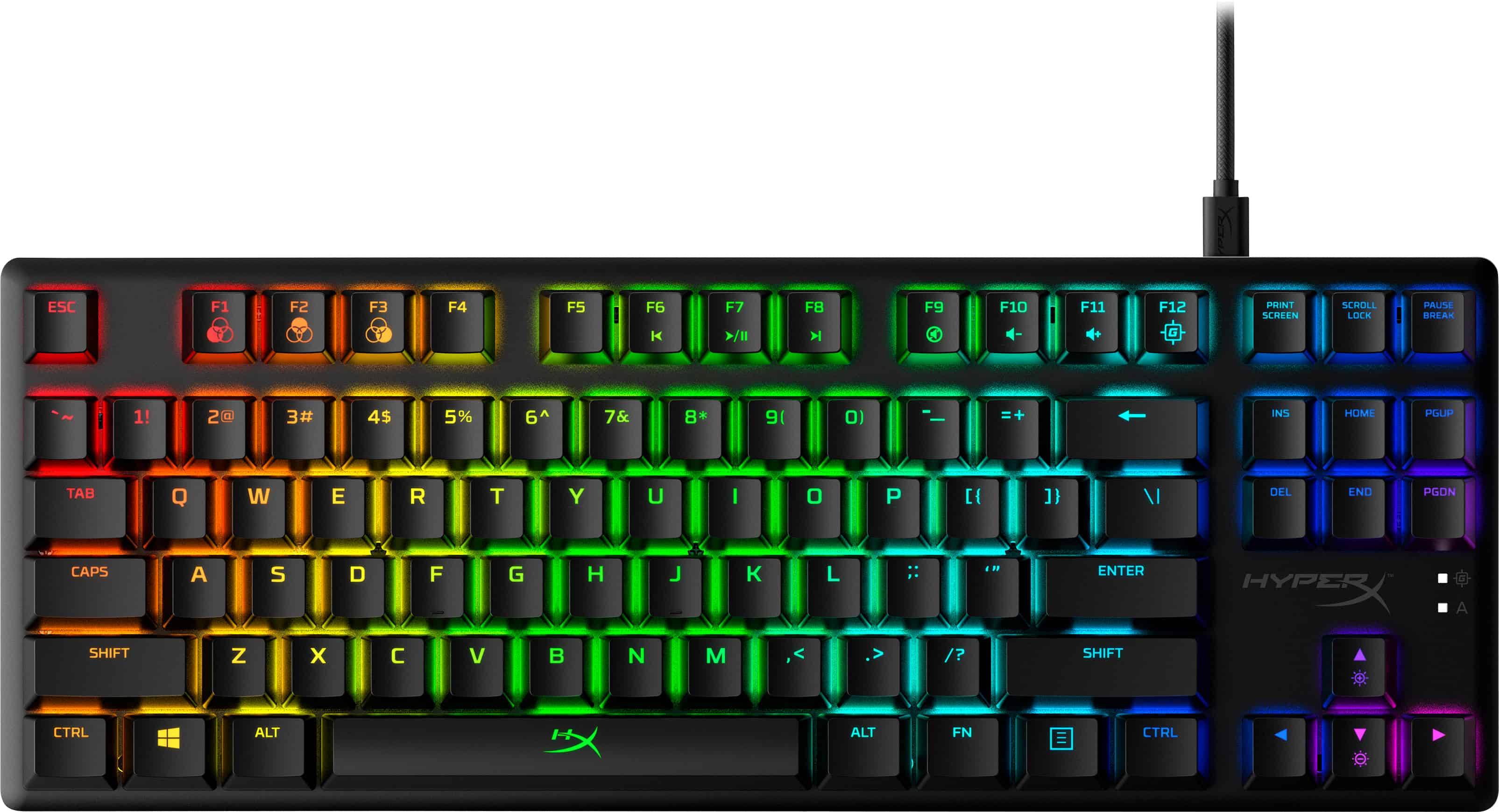 HyperX Alloy Origins Core - mechanisch gamingtoetsenbord - HX Aqua (US-indeling) (4P5P1AA) thumbnail