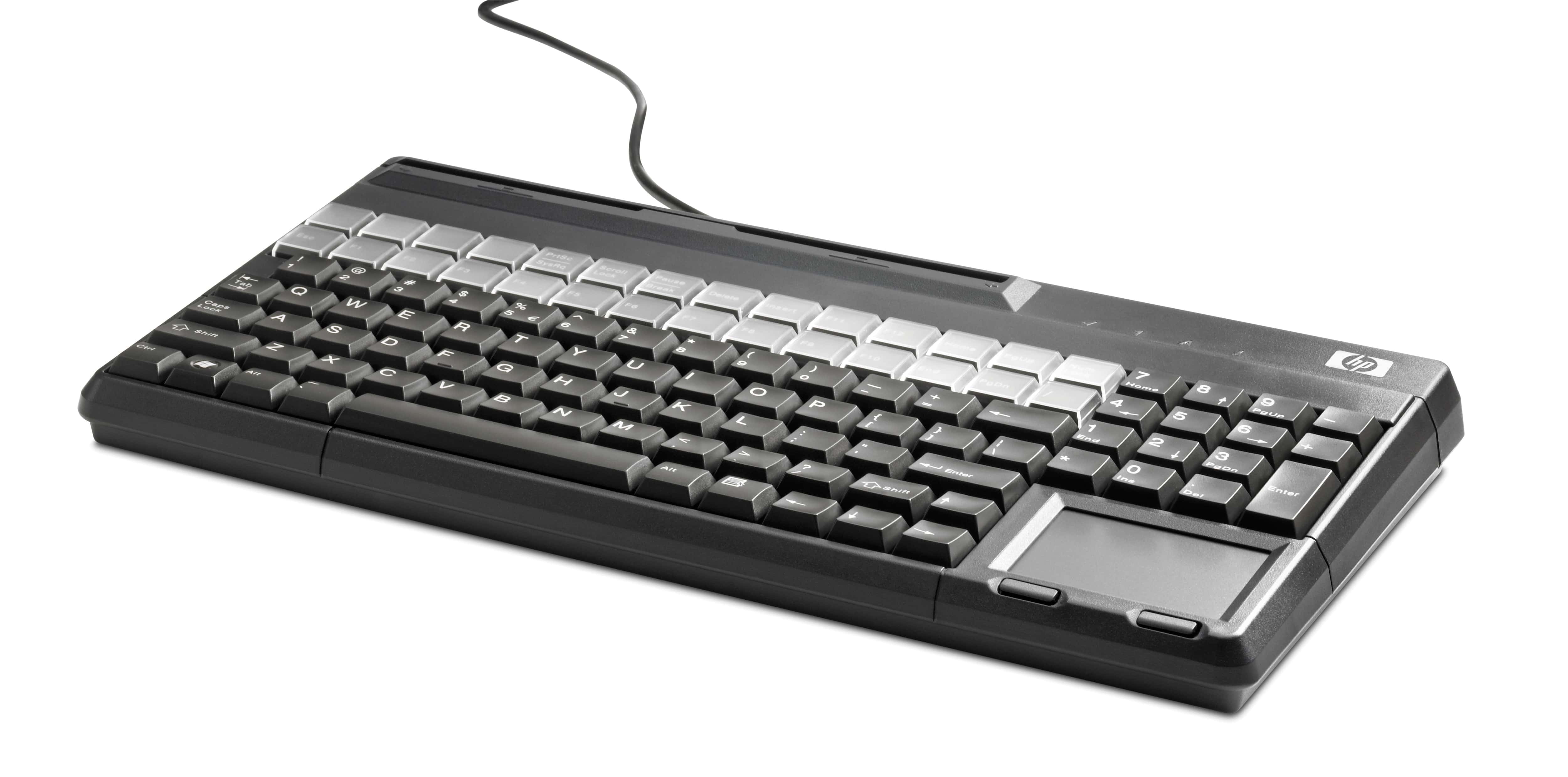 HP USB-toetsenbord met magneetstriplezer voor POS (FK218AA#ABH) thumbnail