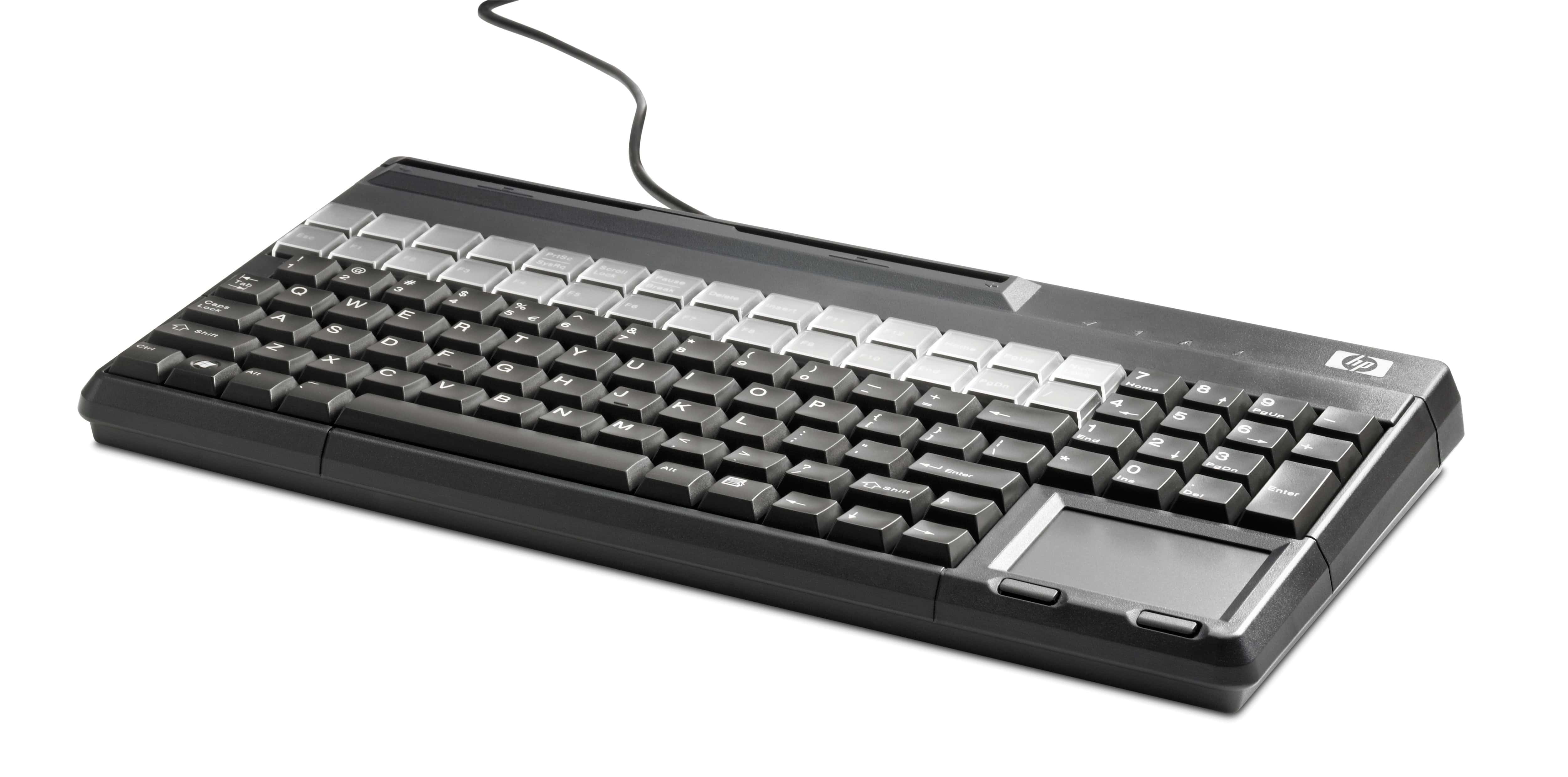 HP USB-toetsenbord met magneetstriplezer voor POS (FK218AA#ABH) thumbnail