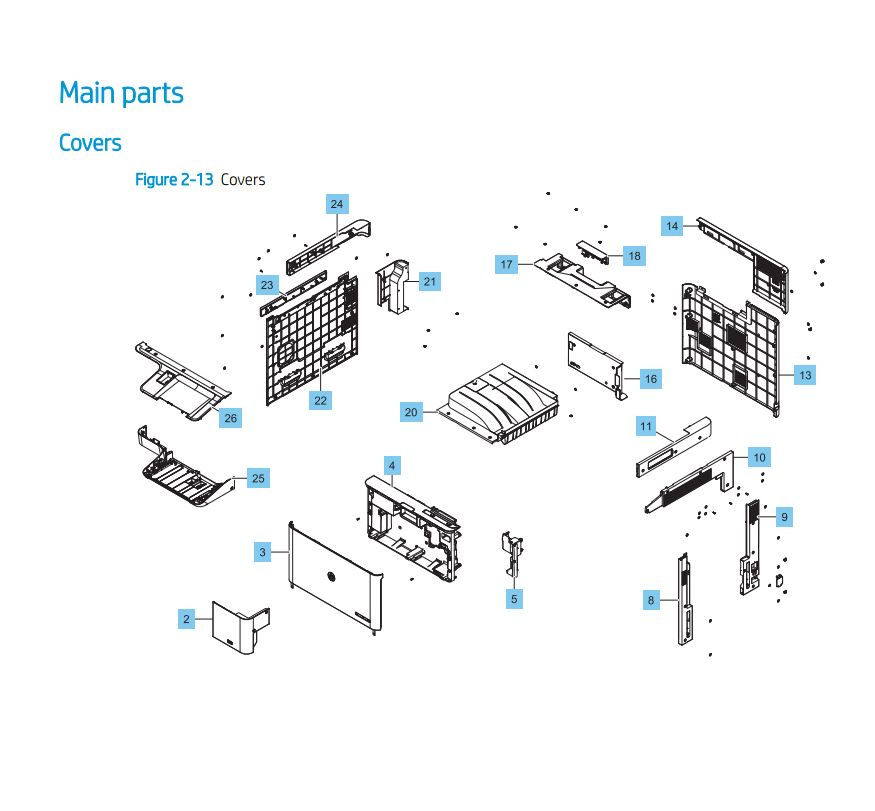 HP TRAY-1 DOOR (JC90-01352B) thumbnail