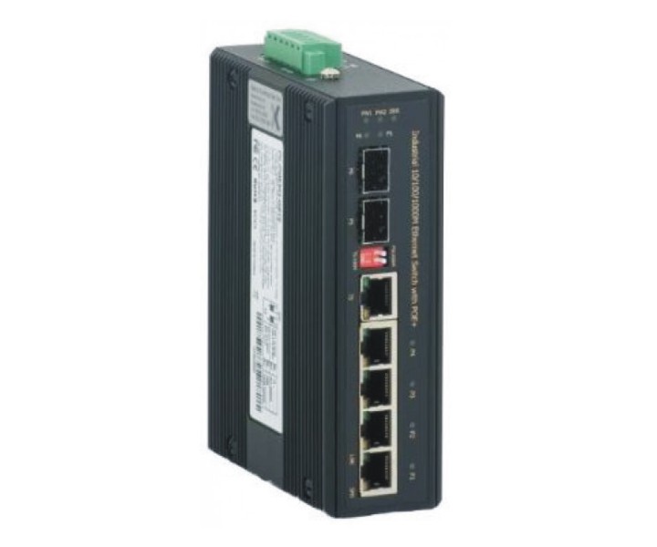 barox Switch 5-Port 5x10/100/1000TX RJ45 4xPoE/+/++ 2x1000FX (PC-PITE502-GBTE) thumbnail