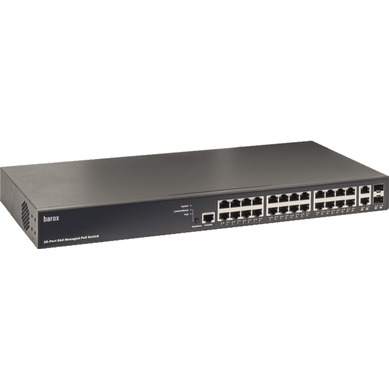 barox Switch 24-Port 24x10/100/1000TX RJ45 Management (RY-LGS23-26) thumbnail