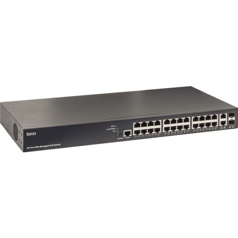 barox Switch 26-Port 26X10/100/1000TX, RJ45 2x100/1000FX7 (RY-LGSP23-26/370) thumbnail