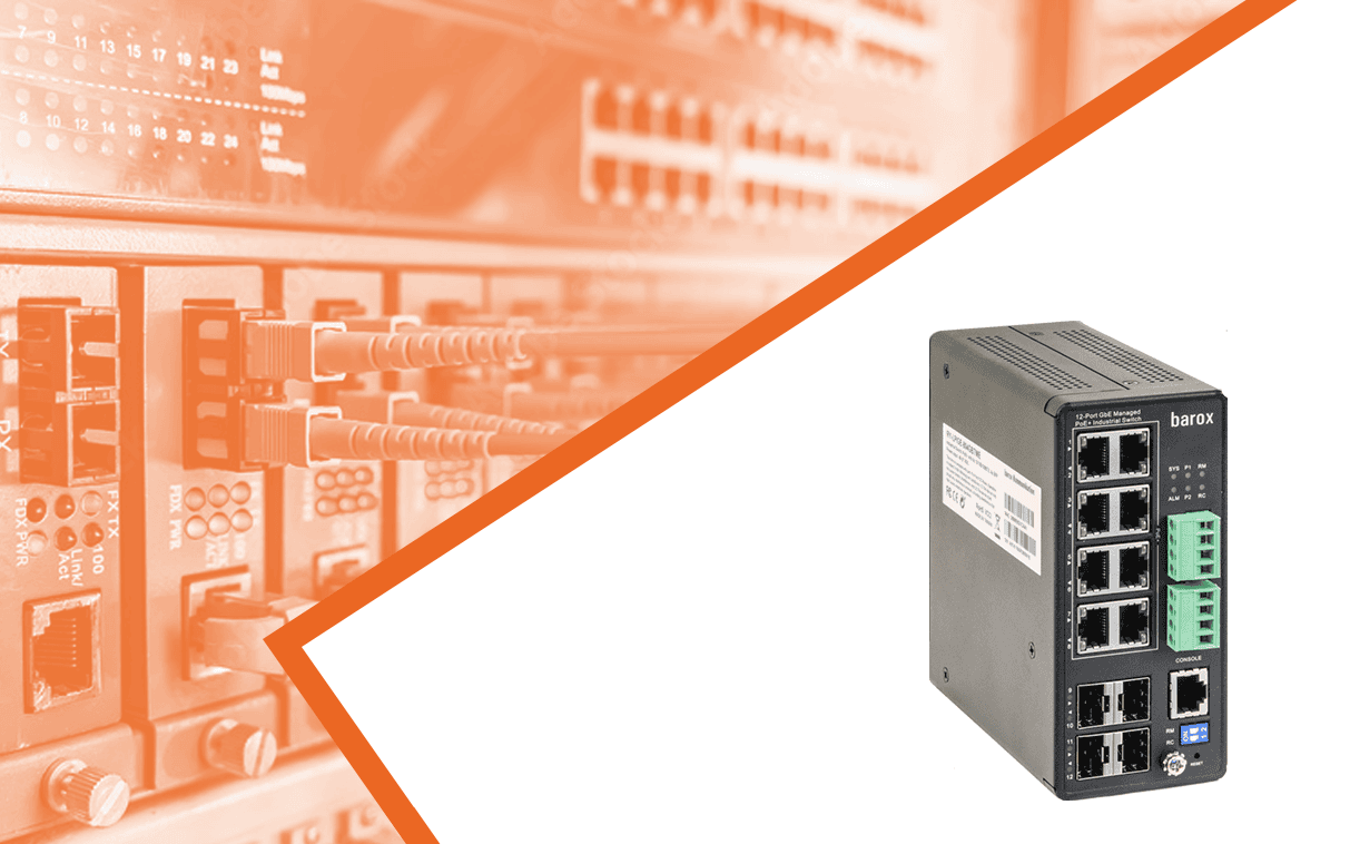 barox Switch 8-Port 8x10/100/1000TX RJ45 PoE/+ 4x100/1000FX (RY-LPIGE-804GBTME) thumbnail