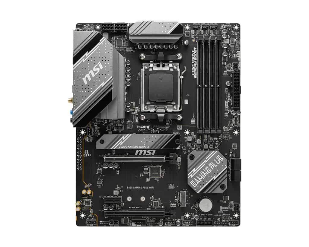 MSI B650 GAMING PLUS WIFI moederbord AMD B650 Socket AM5 ATX (B650GAMINGPLUSWIFI) thumbnail