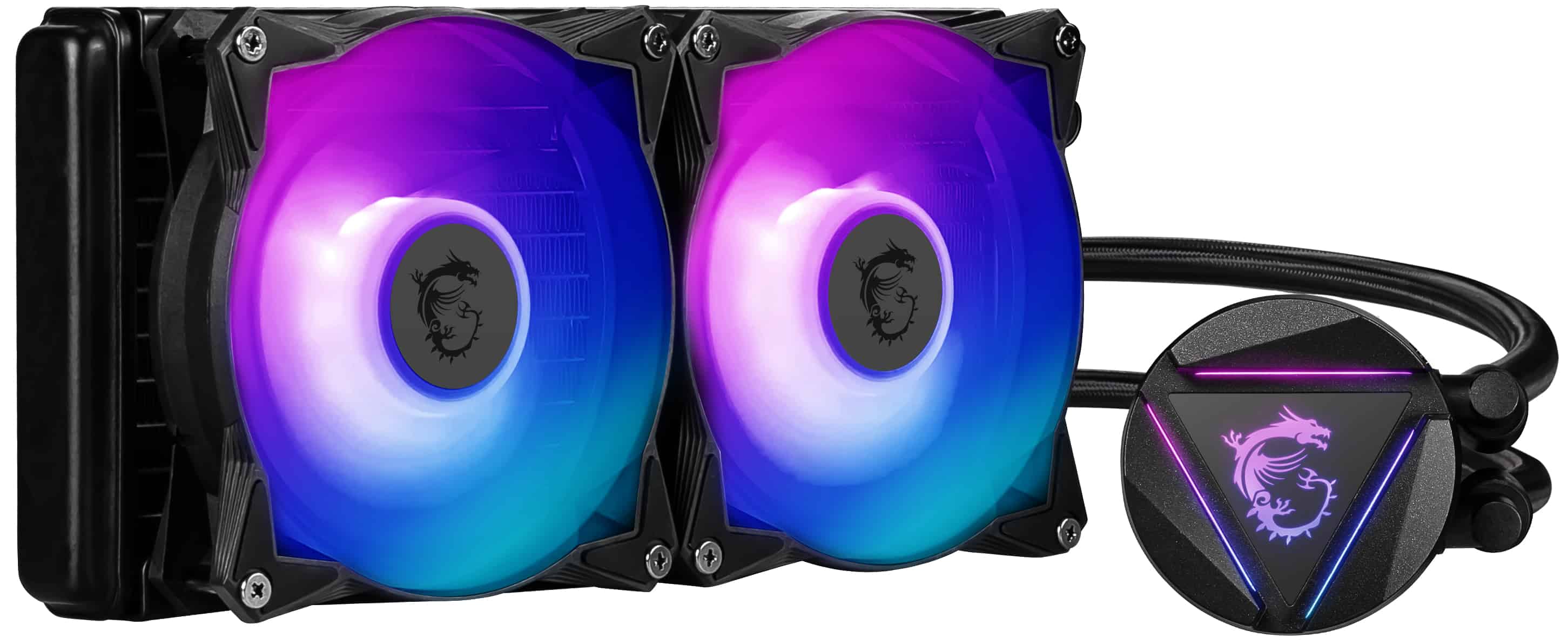 MSI MAG-CRLQD-240R2 koelsysteem voor computers Computer behuizing Koeler Zwart (CORELIQUID 240R V2) thumbnail