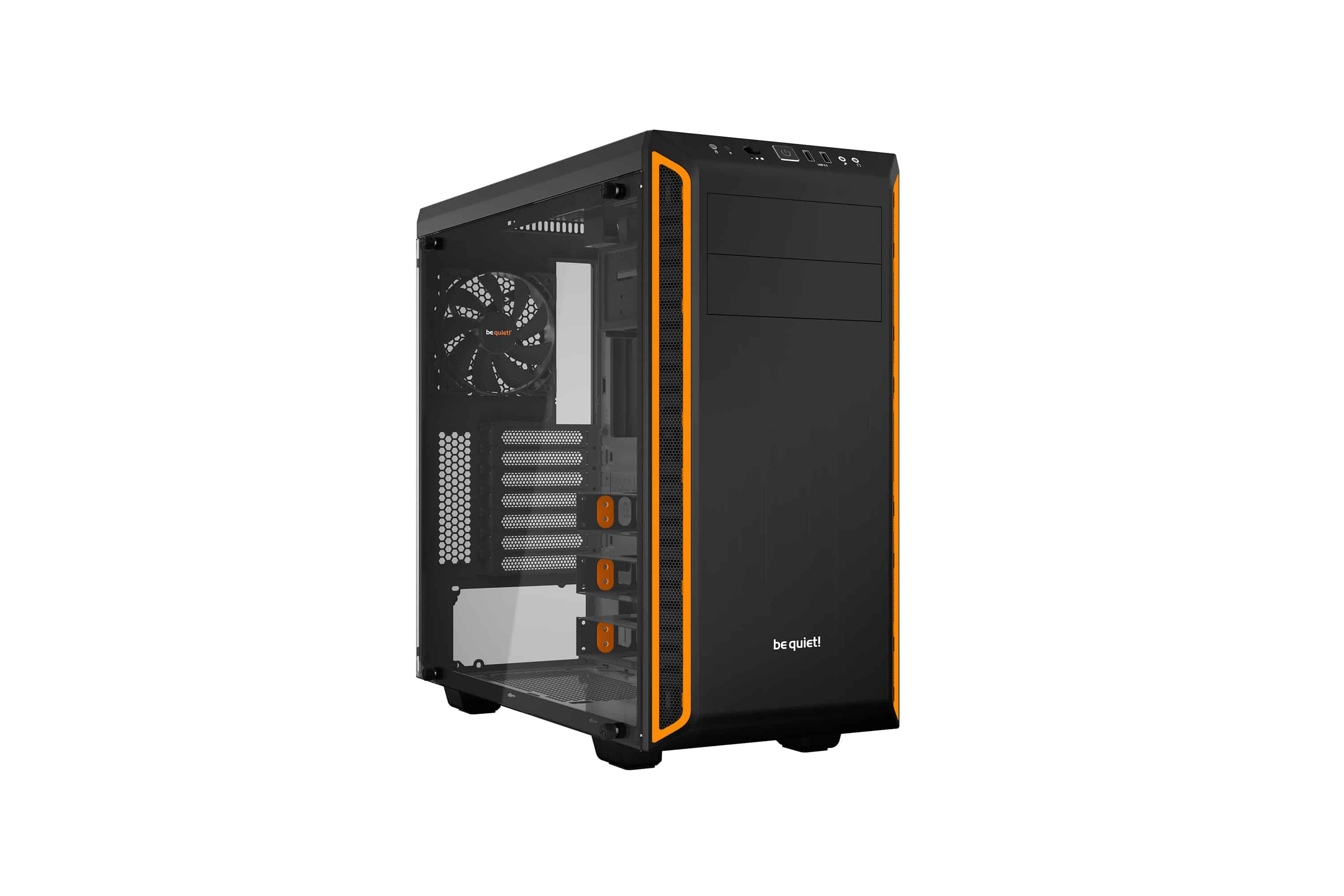 be quiet! Pure Base 600 Window Midi Tower Zwart, Oranje (BGW20) thumbnail