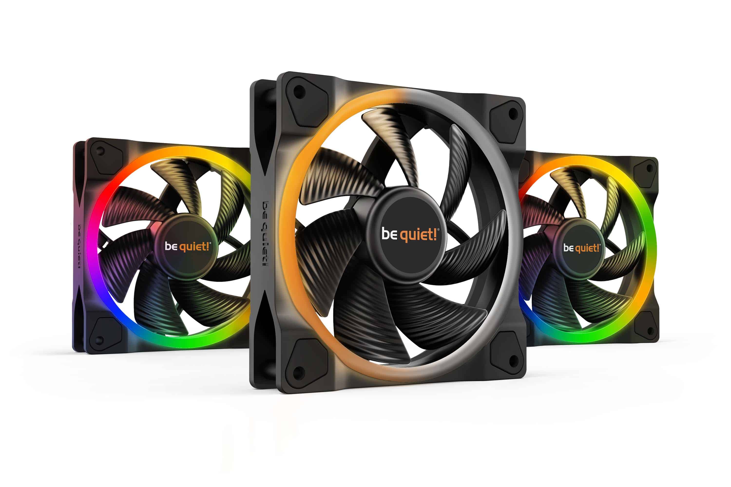 be quiet! Light Wings | 120mm PWM Triple Pack Computer behuizing Ventilator 12 cm Zwart 3 stuk(s) (BL076) thumbnail
