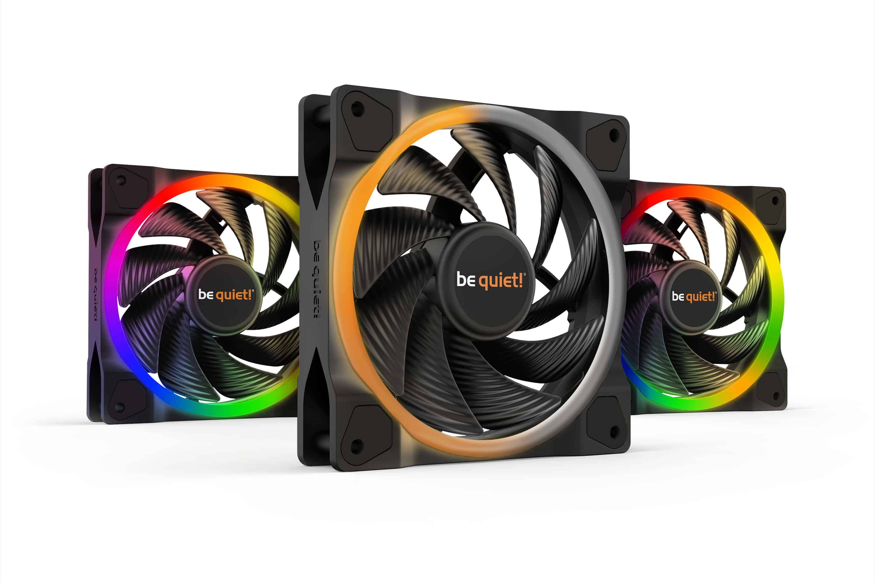 be quiet! Light Wings | 120mm PWM Triple Pack high-speed Computer behuizing Ventilator 12 cm Zwart 3 stuk(s) (BL077) thumbnail