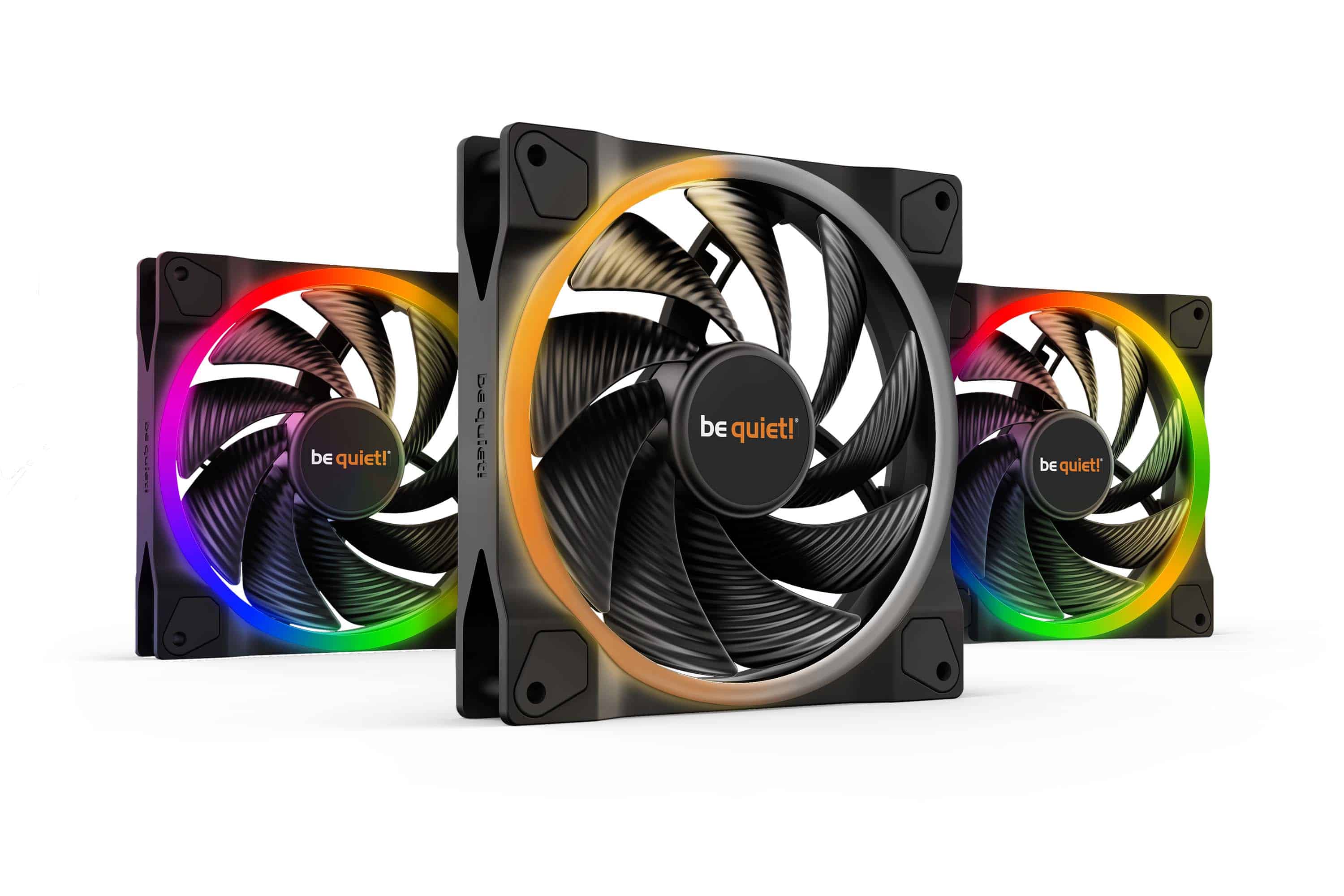 be quiet! Light Wings | 140mm PWM Triple Pack high-speed Computer behuizing Ventilator 14 cm Zwart 3 stuk(s) (BL079) thumbnail
