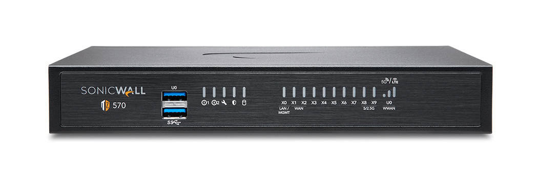 SonicWall TZ570W firewall (hardware) Desktop 4000 Mbit/s (02-SSC-5691) thumbnail