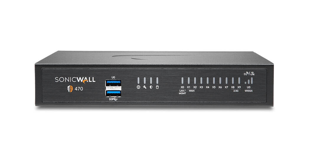 SonicWall TZ470W firewall (hardware) 3500 Mbit/s (02-SSC-6813) thumbnail