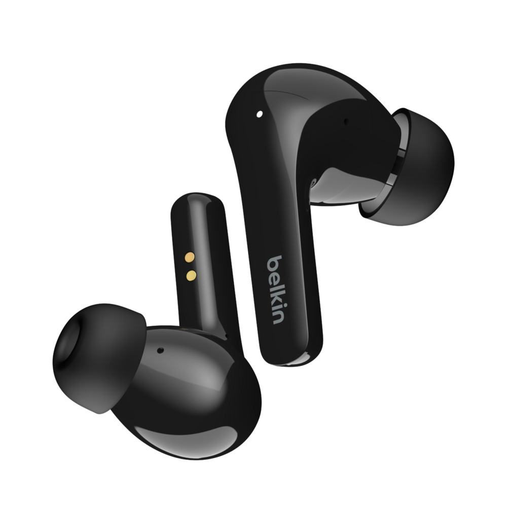 Belkin SOUNDFORM Flow Headset Draadloos In-ear Oproepen/muziek USB Type-C Bluetooth Zwart (AUC006BTBK) thumbnail