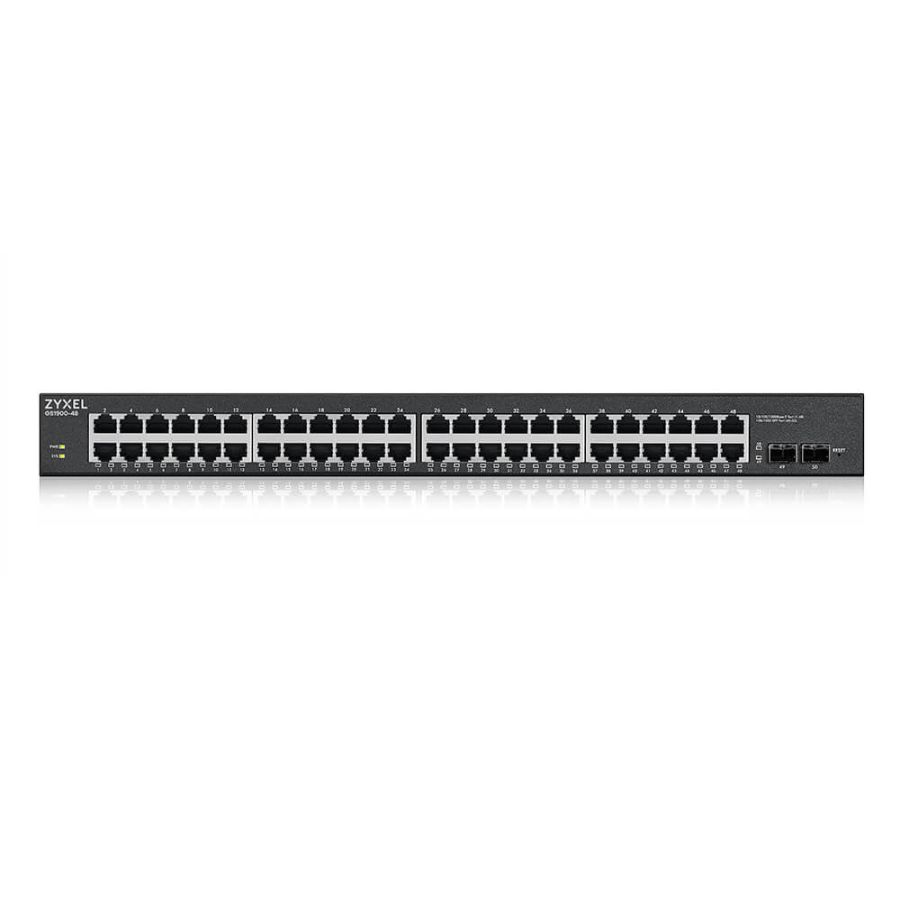 Zyxel GS1900-48HPv2 Managed L2 Gigabit Ethernet (10/100/1000) Power over Ethernet (PoE) Zwart (GS190048HPV2-EU010) thumbnail