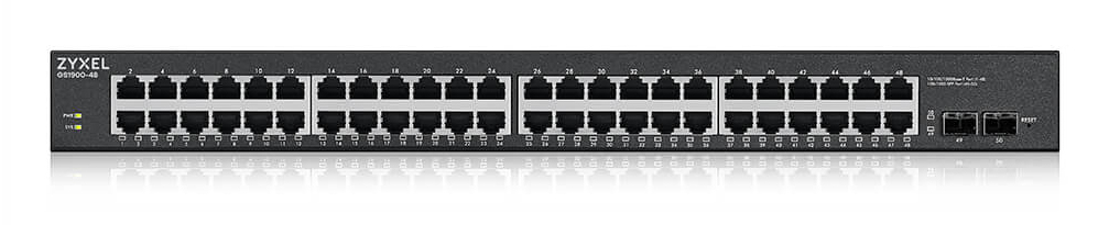 Zyxel GS1900-48HPv2 Managed L2 Gigabit Ethernet (10/100/1000) Power over Ethernet (PoE) Zwart (GS190048HPV2-EU010) thumbnail