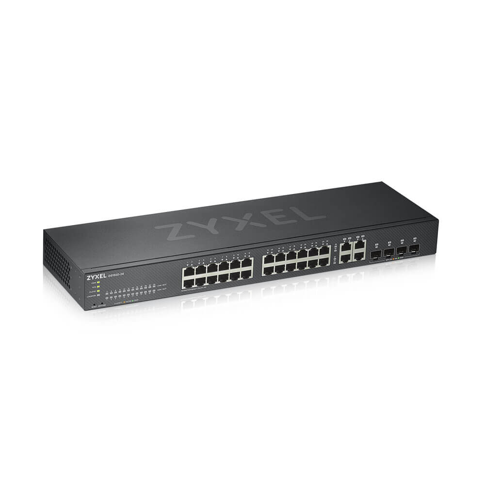 Zyxel GS1920-24V2 Managed Gigabit Ethernet (10/100/1000) Zwart (GS1920-24V2-EU0101) thumbnail