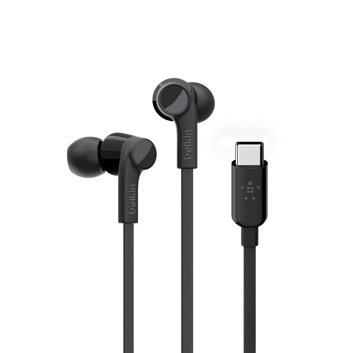 Belkin ROCKSTAR™ in-ear oordopjes met USB-C connector - Zwart (G3H0002BTBLK) thumbnail