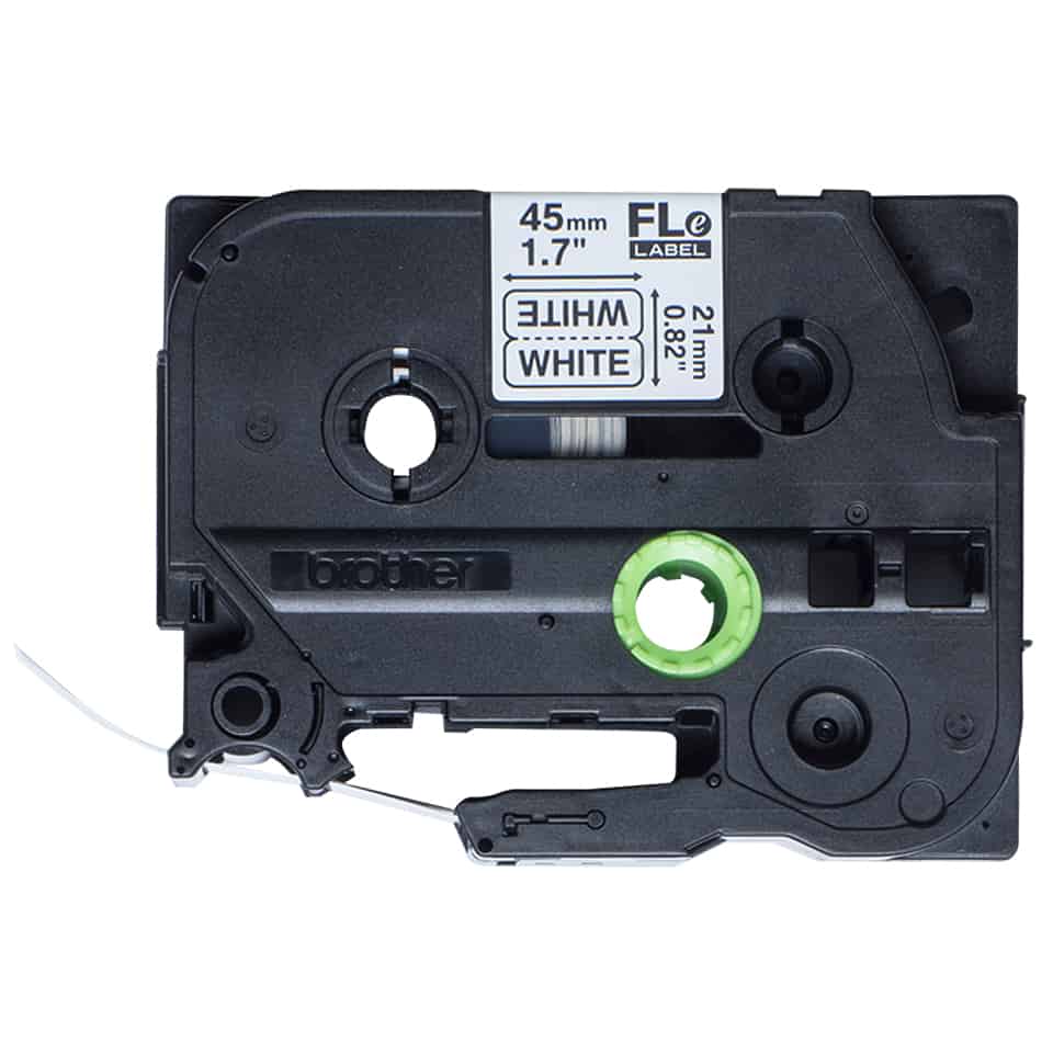 Brother FLe-2511 labelprinter-tape Zwart op wit (FLE2511) thumbnail