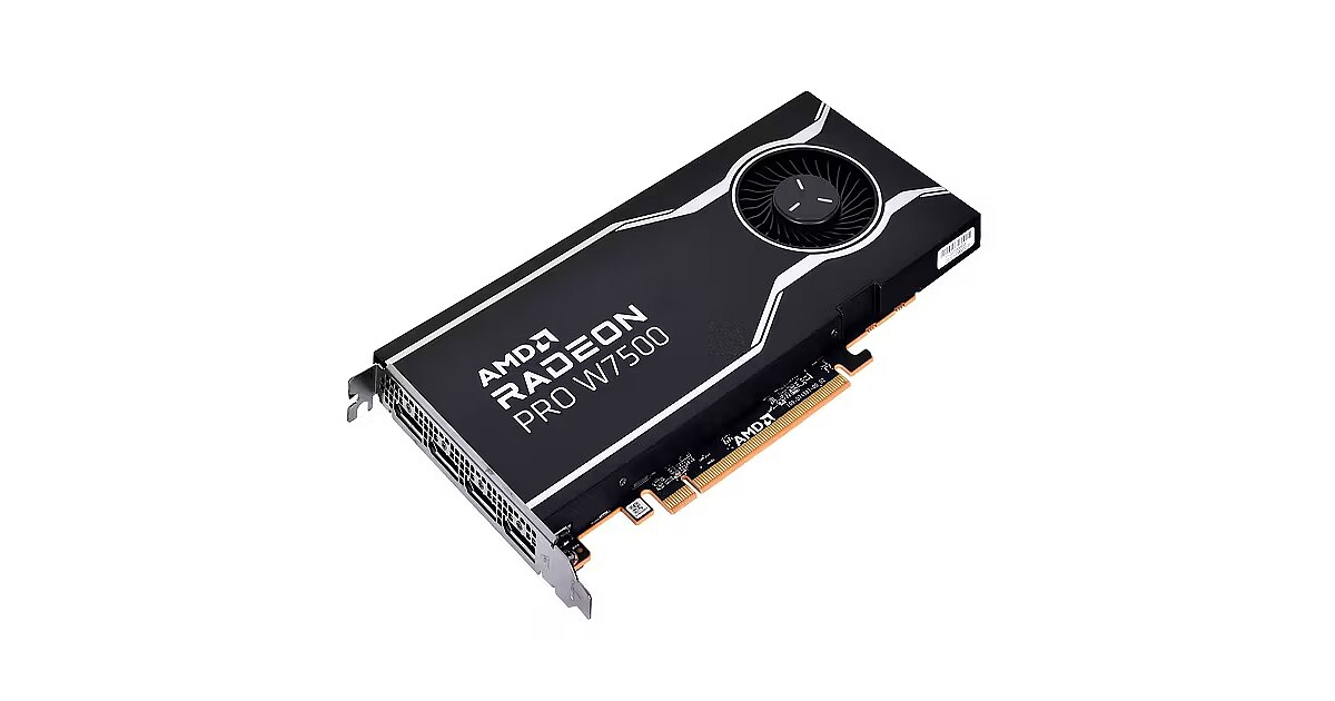 AMD RADEON PRO W7500 8GB RETAILPCIE 4.0 4xDP (100-300000078) thumbnail