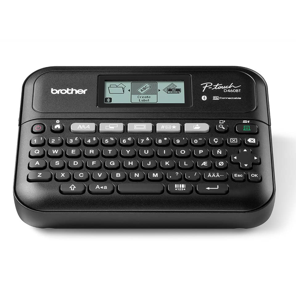Brother PT-D460BTVP labelprinter Thermo transfer 180 x 180 DPI 30 mm/sec Bedraad en draadloos TZe Bluetooth QWERTY (PTD460BTVPRG1) thumbnail Brother PT-D460BTVP labelprinter Thermo transfer 180 x 180 DPI 30 mm/sec Bedraad en draadloos TZe Bluetooth QWERTY (PTD460BTVPRG1) thumbnail