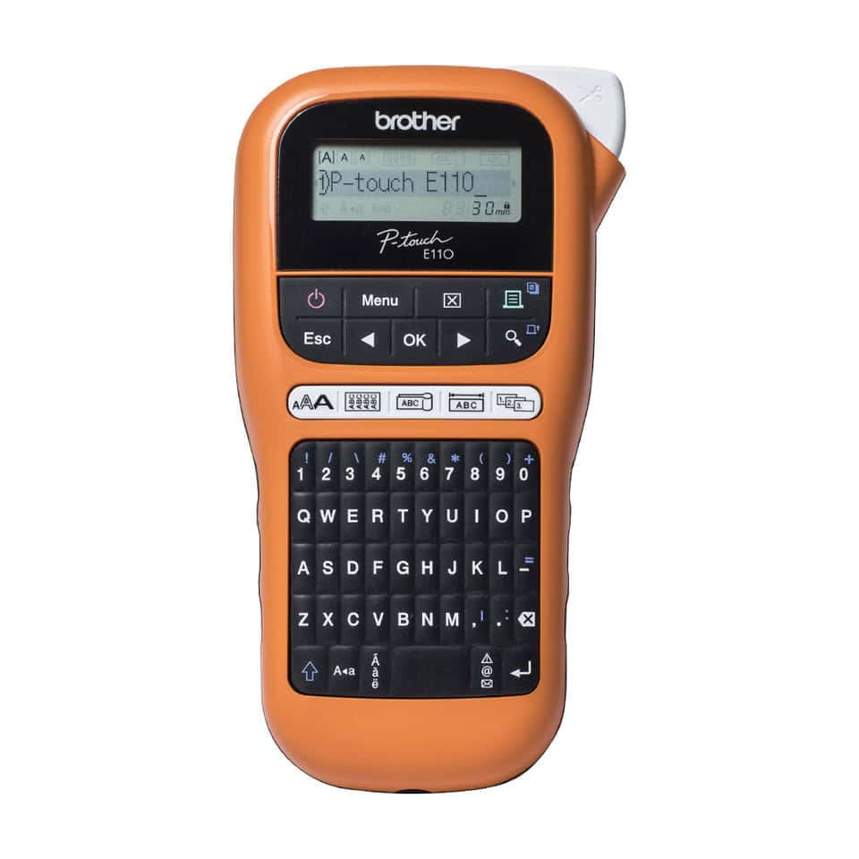 Brother PT-E110VP labelprinter Direct thermisch Kleur 180 x 180 DPI 20 mm/sec TZe QWERTY (PTE110VPZW1) thumbnail