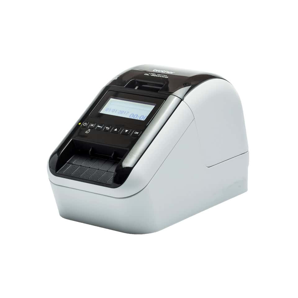 Brother QL-820NWBcVM labelprinter Direct thermisch 300 x 600 DPI 176 mm/sec Bedraad en draadloos Ethernet LAN DK Wifi Bluetooth (QL820NWBCVMXX1) thumbnail