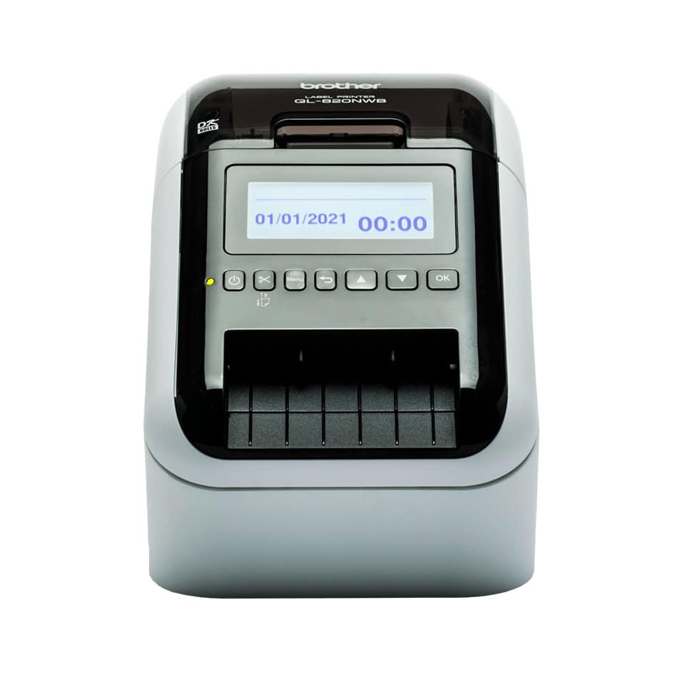 Brother QL-820NWBcVM labelprinter Direct thermisch 300 x 600 DPI 176 mm/sec Bedraad en draadloos Ethernet LAN DK Wifi Bluetooth (QL820NWBCVMXX1) thumbnail