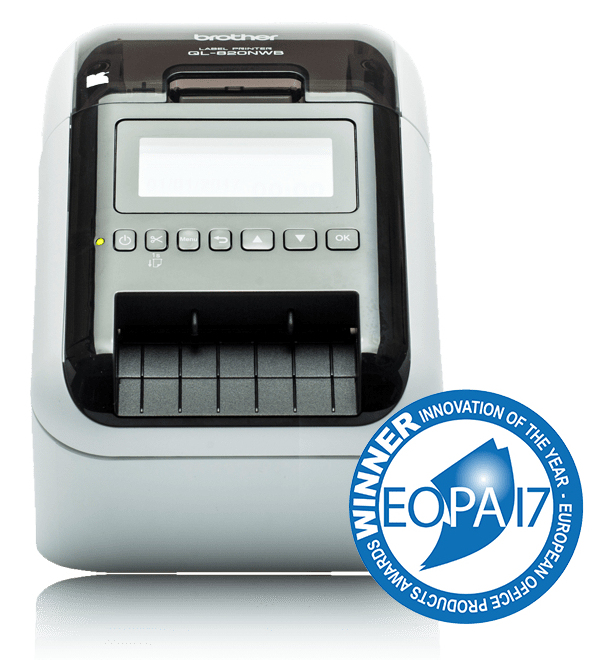 Brother QL-820NWBC labelprinter Direct thermisch Kleur 300 x 300 DPI 176 mm/sec Bedraad en draadloos Ethernet LAN DK Wifi Bluetooth (QL820NWBCZG1) thumbnail