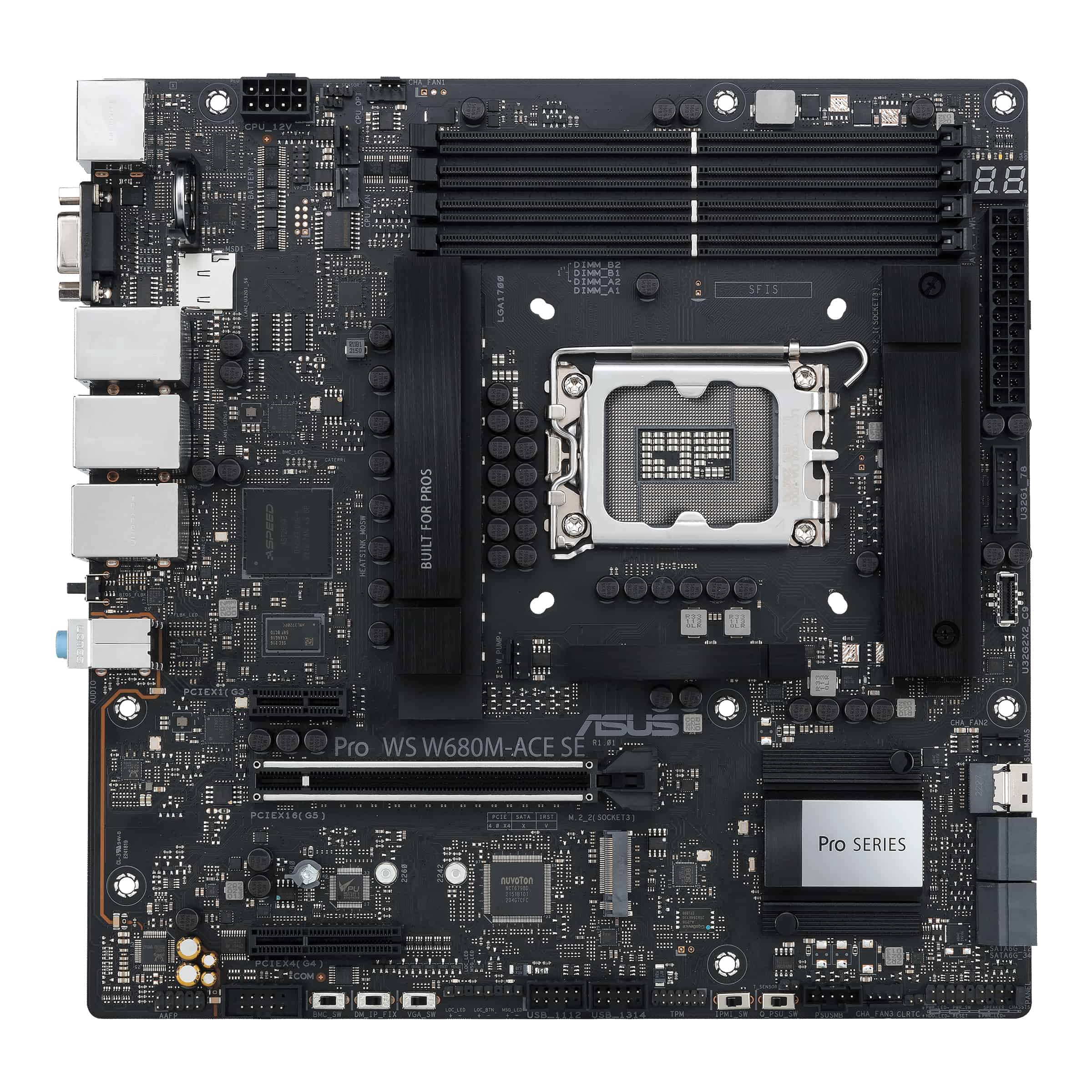 ASUS PRO WS W680M-ACE SE Intel W680 LGA 1700 micro ATX (90MB1FA0-M0EAY0) thumbnail