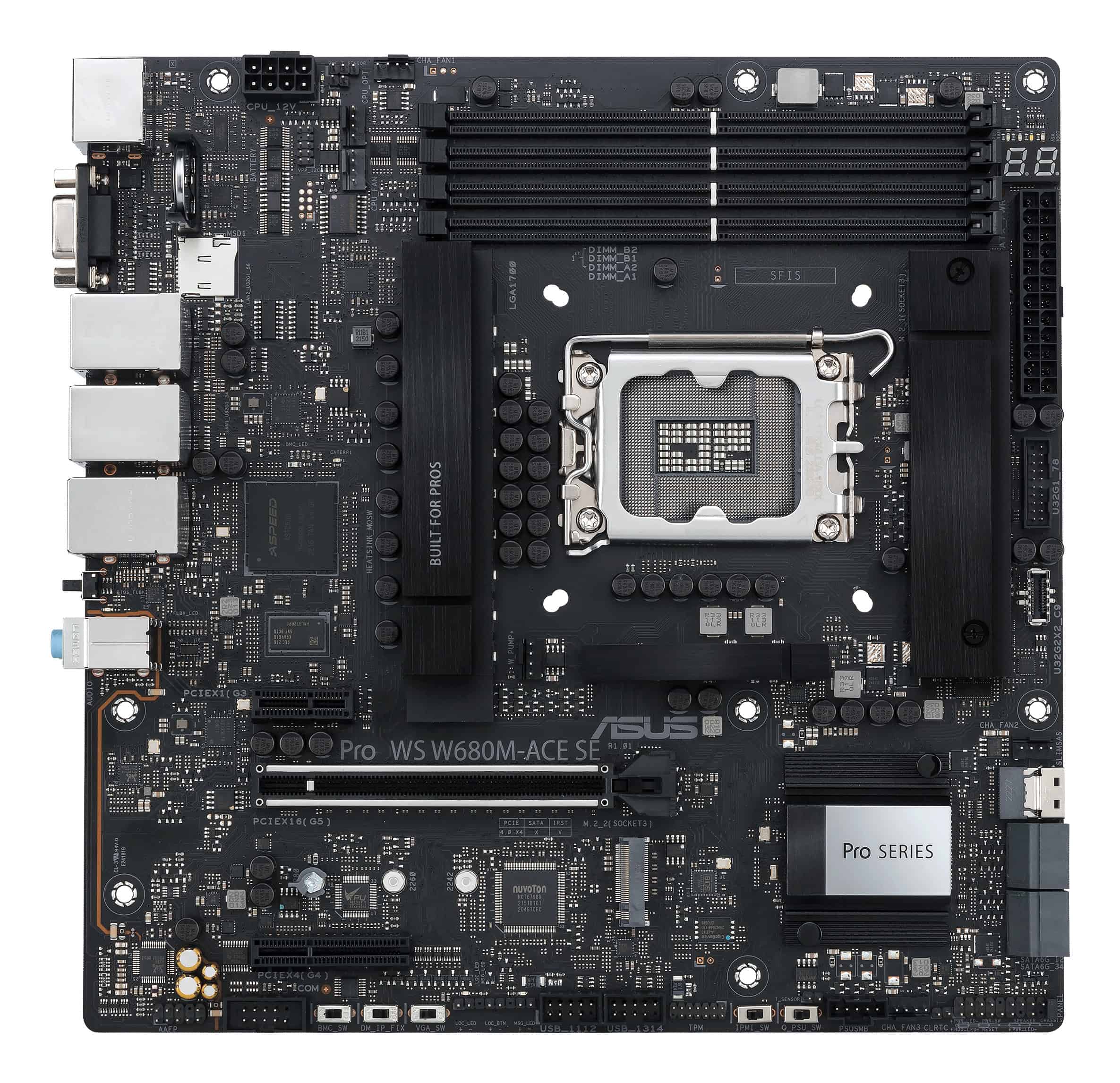 ASUS PRO WS W680M-ACE SE Intel W680 LGA 1700 micro ATX (90MB1FA0-M0EAY0) thumbnail