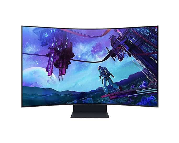 Samsung MON LS55CG97WNUXEN computer monitor 139,7 cm (55") 3840 x 2160 Pixels 4K Ultra HD LED Zwart (LS55CG97WNUXEN) thumbnail