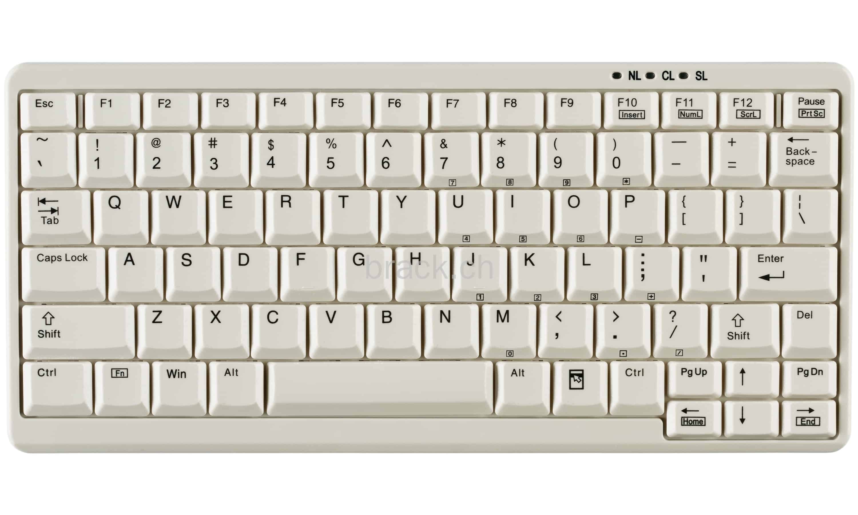 Active Key AK-4100 toetsenbord USB QWERTY Engels Wit (AK-4100-U-W/US) thumbnail