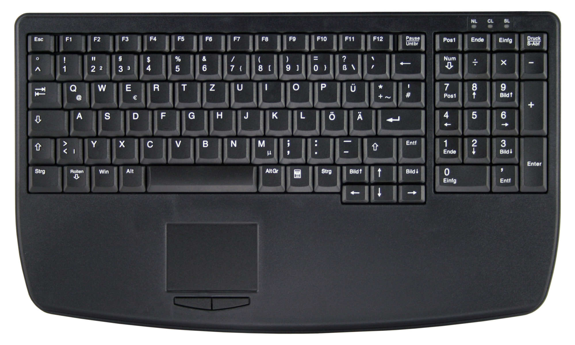 Active Key AK-7410-G toetsenbord USB QWERTY Engels Zwart (AK-7410-GU-B/US) thumbnail