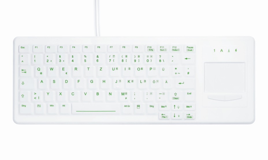 Active Key AK-C4400 toetsenbord USB + PS/2 Duits Wit (AK-C4400F-GUS-W/GE) thumbnail