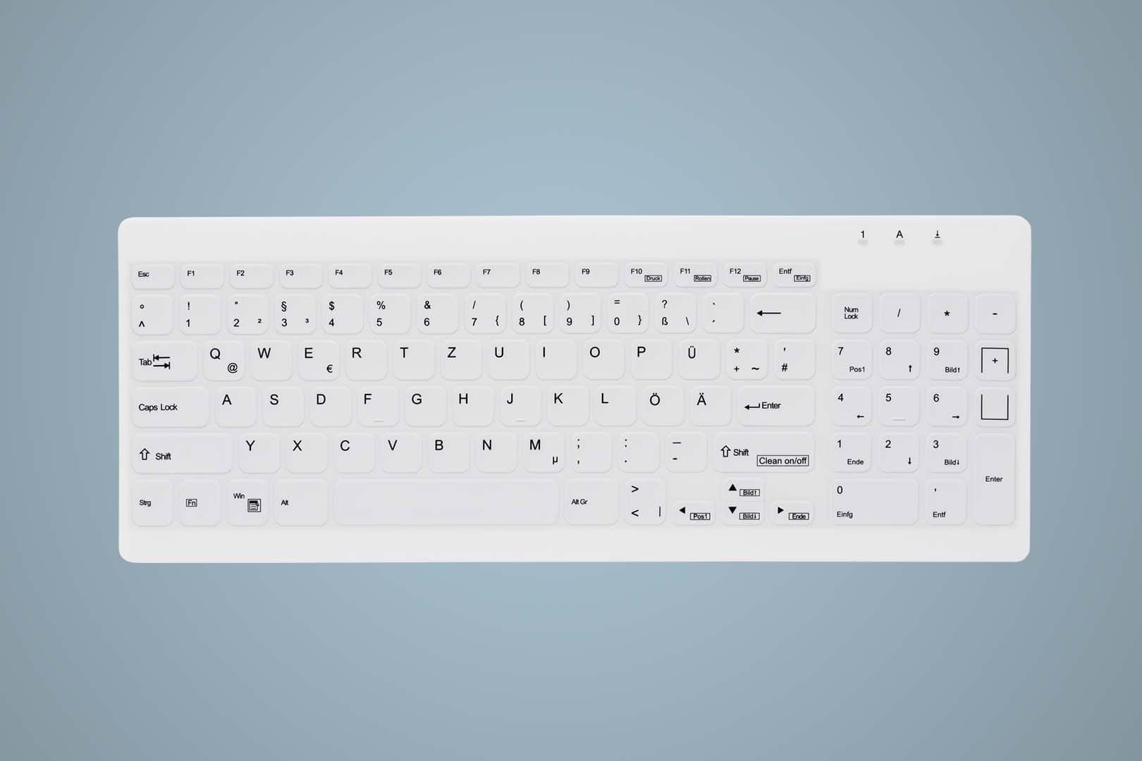 Active Key AK-C7012 toetsenbord USB Duits Wit (AK-C7012F-U1-W/GE) thumbnail
