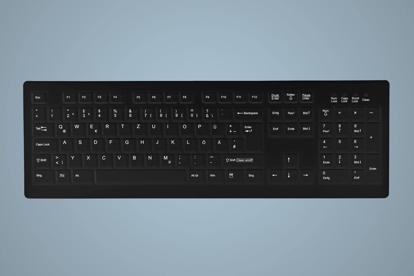 Active Key AK-C8100 toetsenbord USB Amerikaans Engels Zwart (AK-C8100F-U1-B/US) thumbnail
