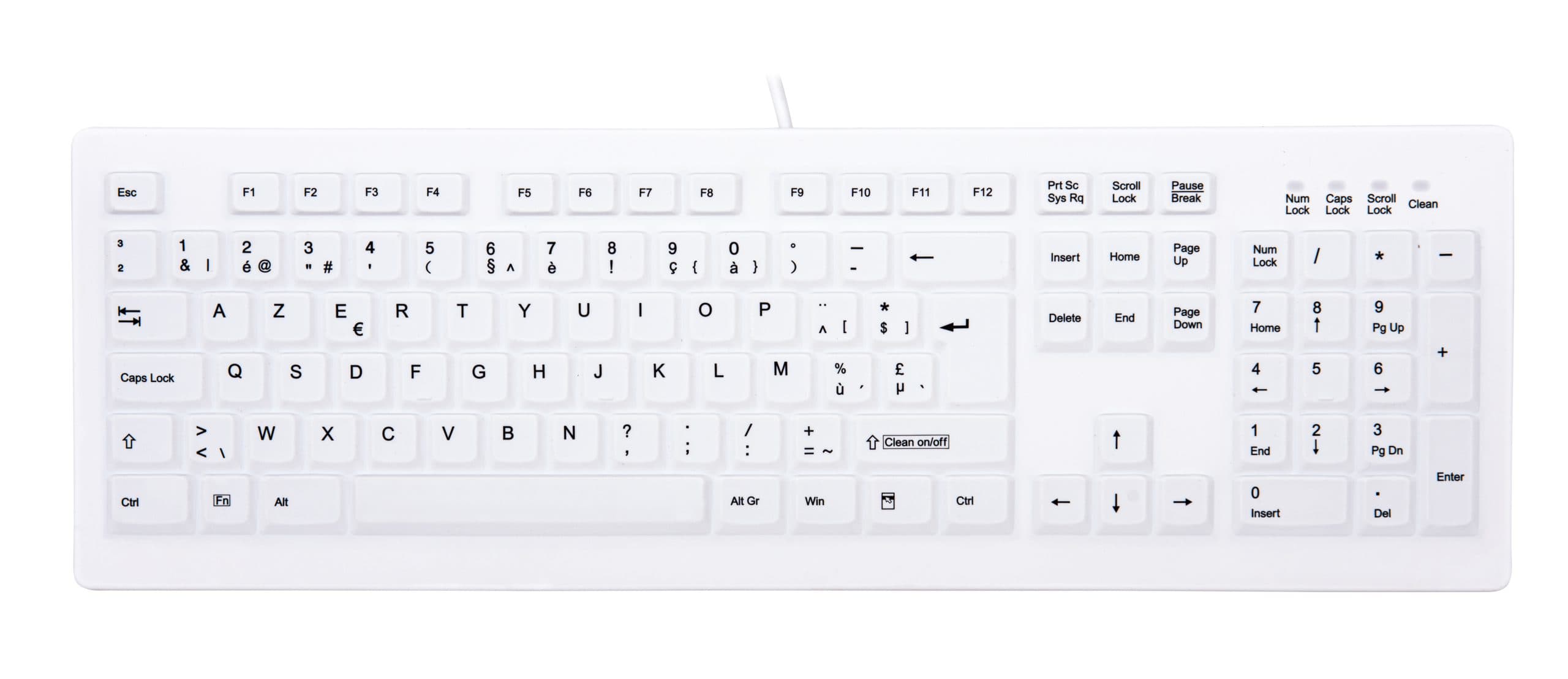 CHERRY AK-C8100F-UVS-W/US toetsenbord USB QWERTY Amerikaans Engels Wit (AK-C8100F-UVS-W/BE) thumbnail