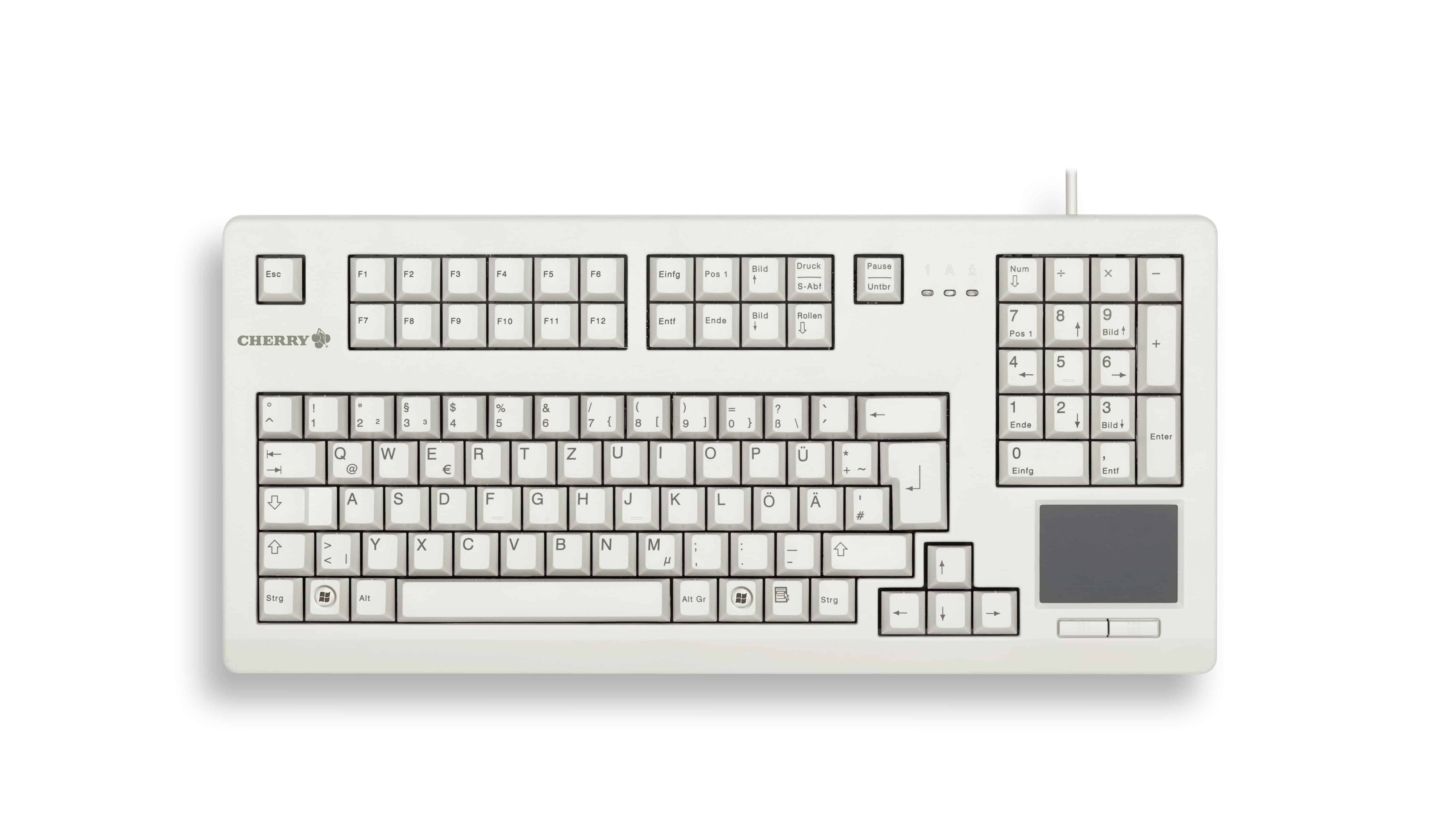 CHERRY TouchBoard G80-11900 toetsenbord USB QWERTY Engels Grijs (G80-11900LUMEU-0) thumbnail
