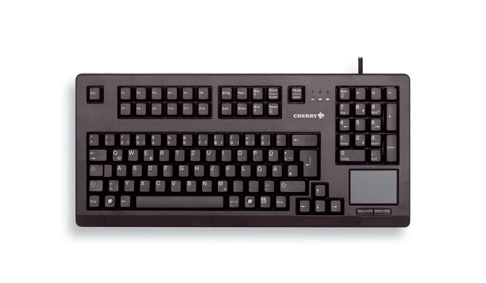 CHERRY TouchBoard G80-11900 toetsenbord Universeel USB QWERTY Amerikaans Engels Zwart (G80-11900LUMEU-2) thumbnail