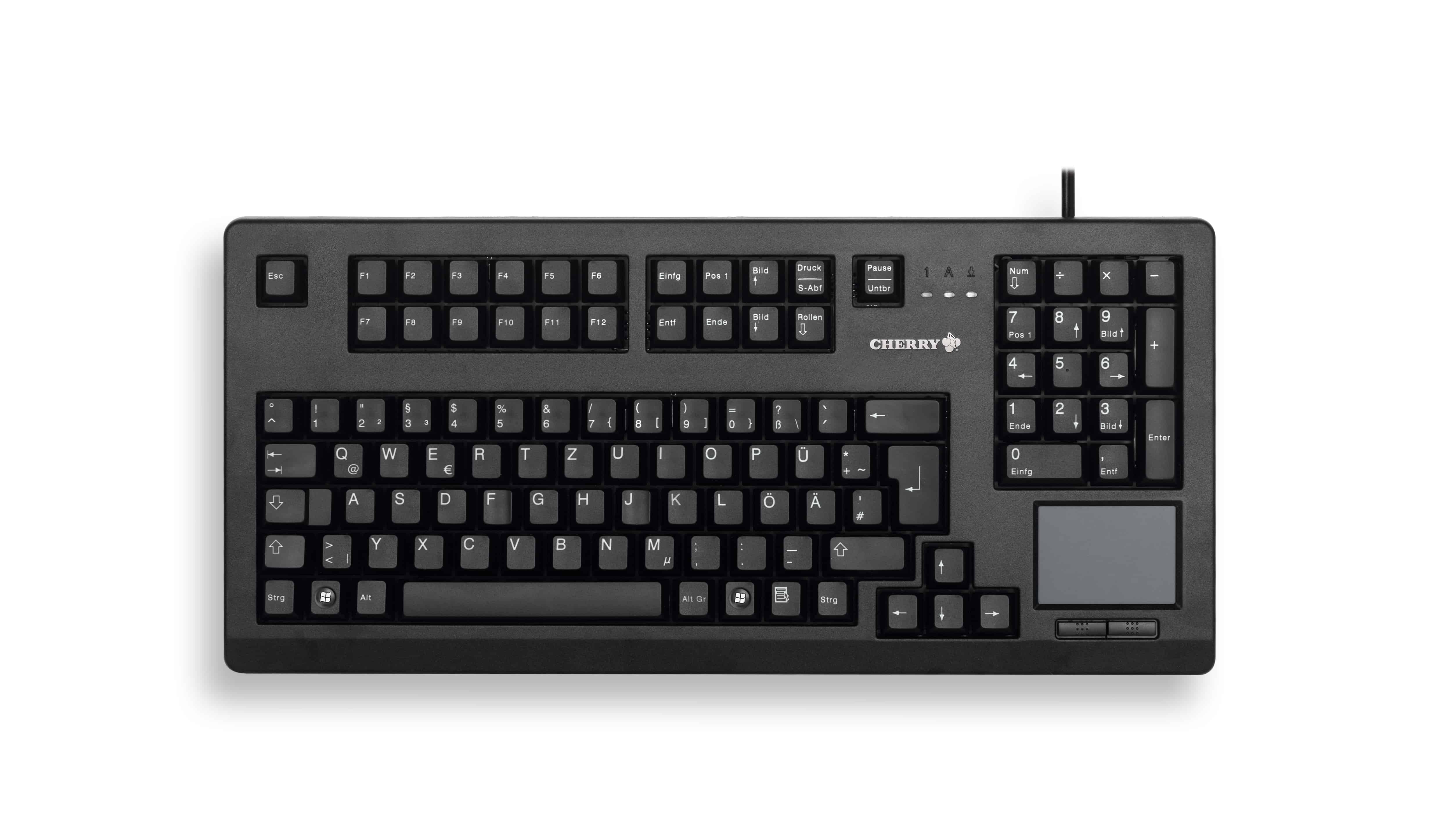 CHERRY TouchBoard G80-11900 toetsenbord USB QWERTY Scandinavisch Zwart (G80-11900LUMPN-2) thumbnail