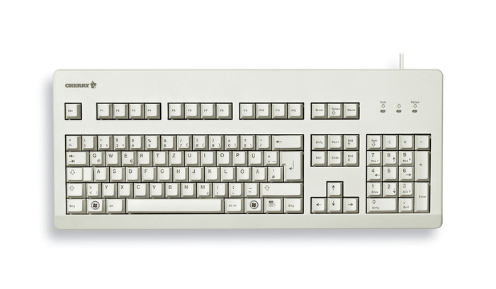 CHERRY G80-3000 toetsenbord Universeel USB QWERTY Amerikaans Engels Grijs (G80-3000LPCEU-0) thumbnail