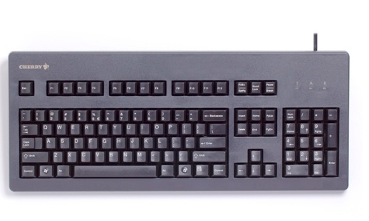 CHERRY G80-3000 toetsenbord USB + PS/2 Zwart (G80-3000LSCDE-2) thumbnail