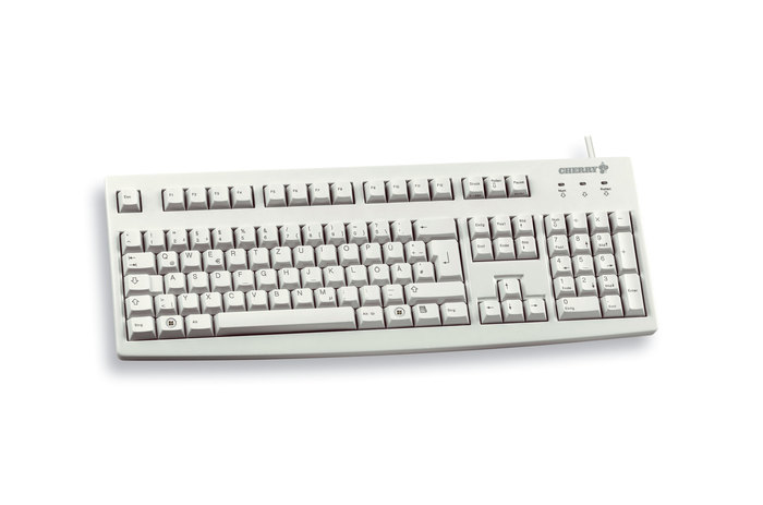 CHERRY G83-6104 toetsenbord Universeel USB QWERTY Amerikaans Engels Grijs (G83-6104LUNEU-0) thumbnail