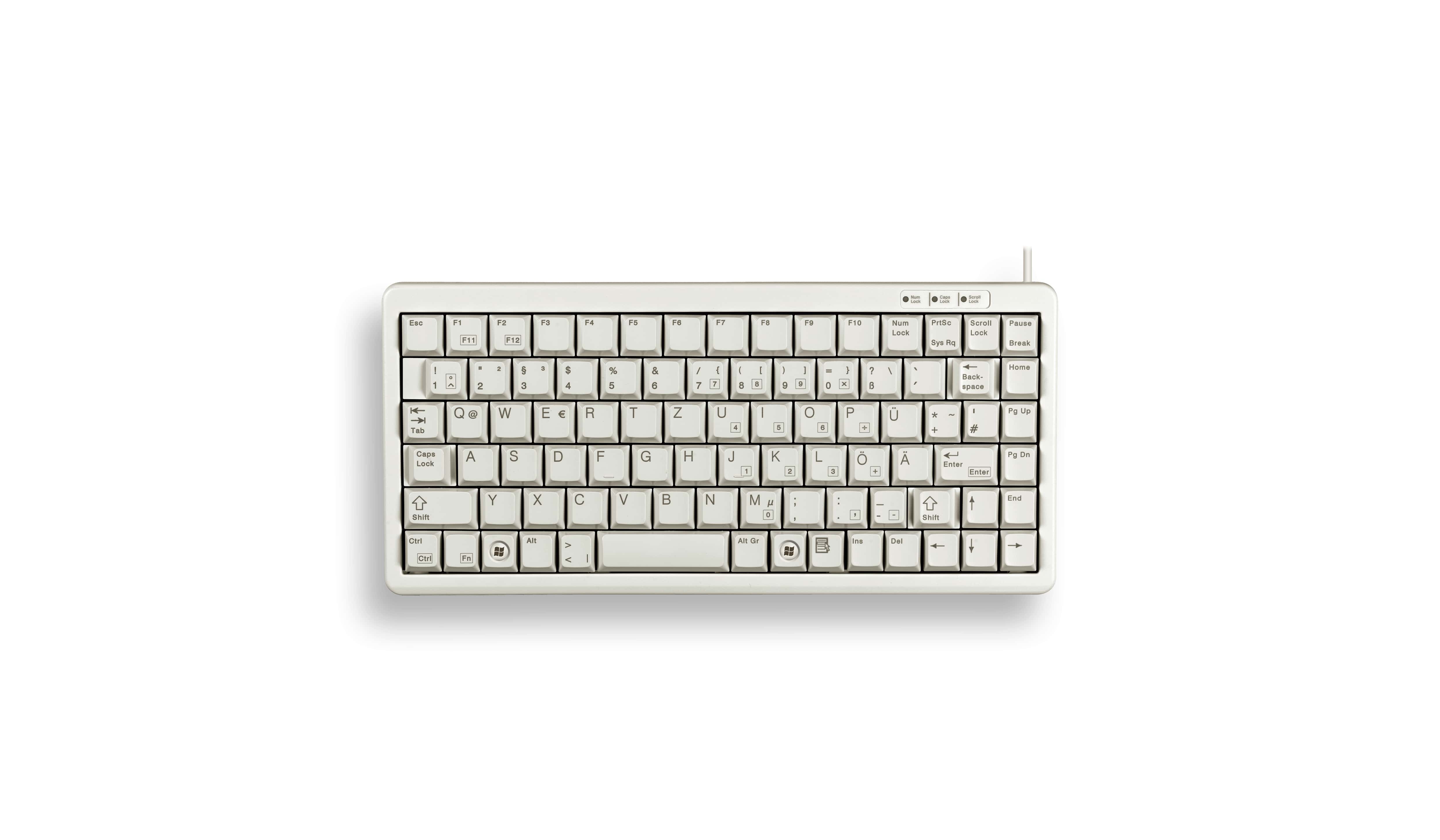CHERRY G84-4100 toetsenbord USB QWERTY Scandinavisch Grijs (G84-4100LCMPN-0) thumbnail